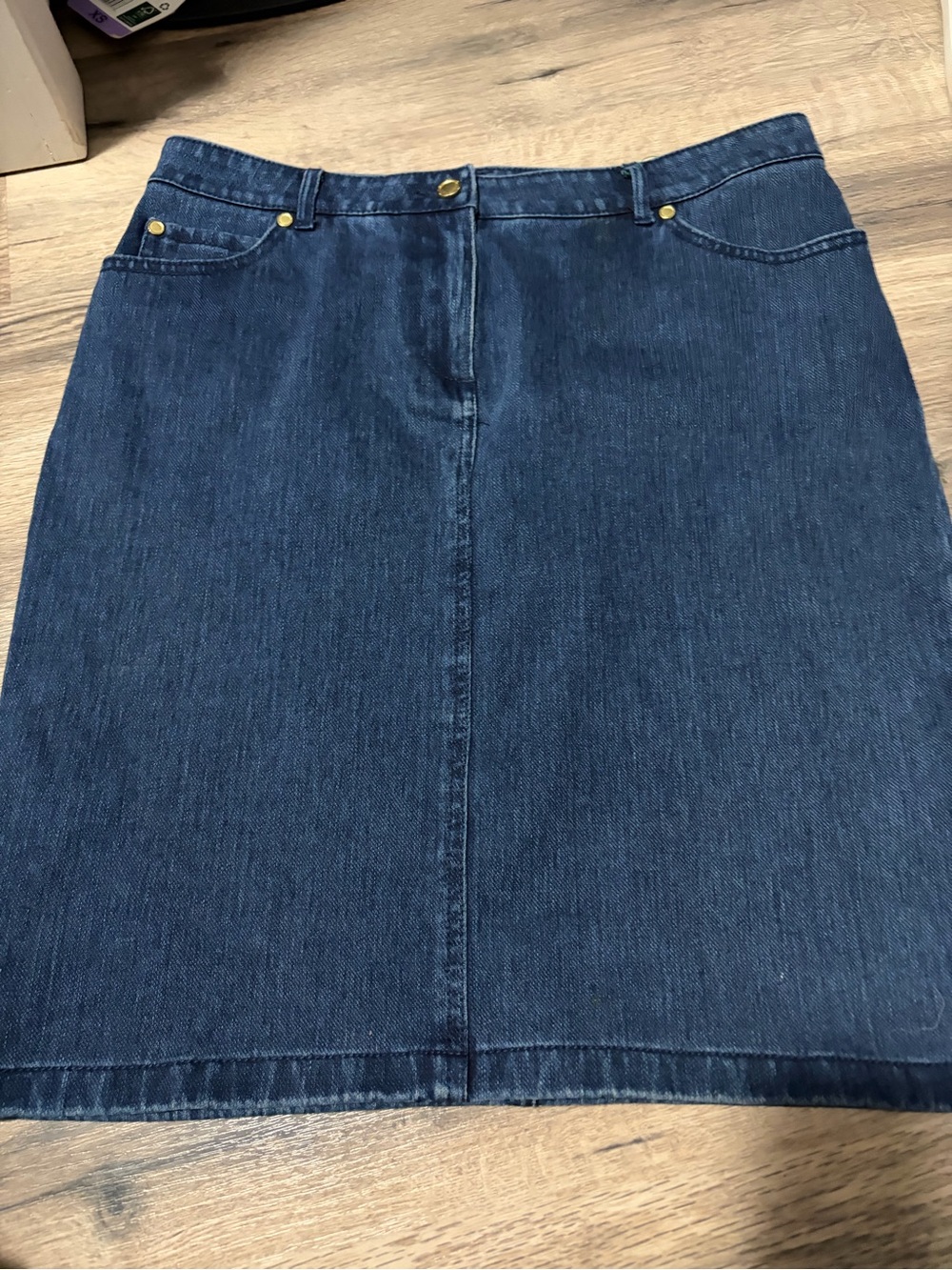 J. McLaughlin Dark Blue Denim Mini Skirt